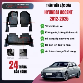 Thảm lót sàn ô tô Hyundai Accent 2012-2025
