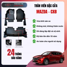 Thảm lót sàn ô tô Mazda CX8 2018-2025