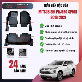Thảm lót sàn ô tô Mitsubishi Pajero Sport 2016-2021
