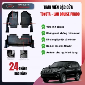 Thảm lót sàn ô tô Toyota LAN CRUISE PRADO 2011-2023