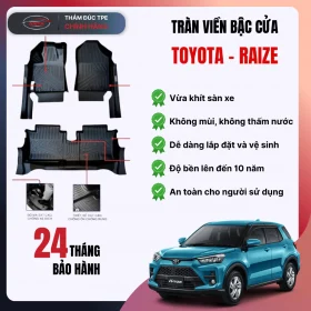 Thảm lót sàn ô tô Toyota RAIZE 2022-2025